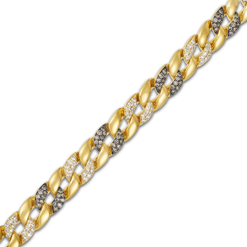 Main Image 2 of Le Vian Vault Diamond Curb Chain Bracelet 3-1/5 ct tw 14K Honey Gold 8.25&quot;