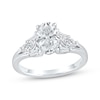 Thumbnail Image 1 of Lab-Grown Diamonds by KAY Oval-Cut Engagement Ring 2 ct tw 14K White Gold