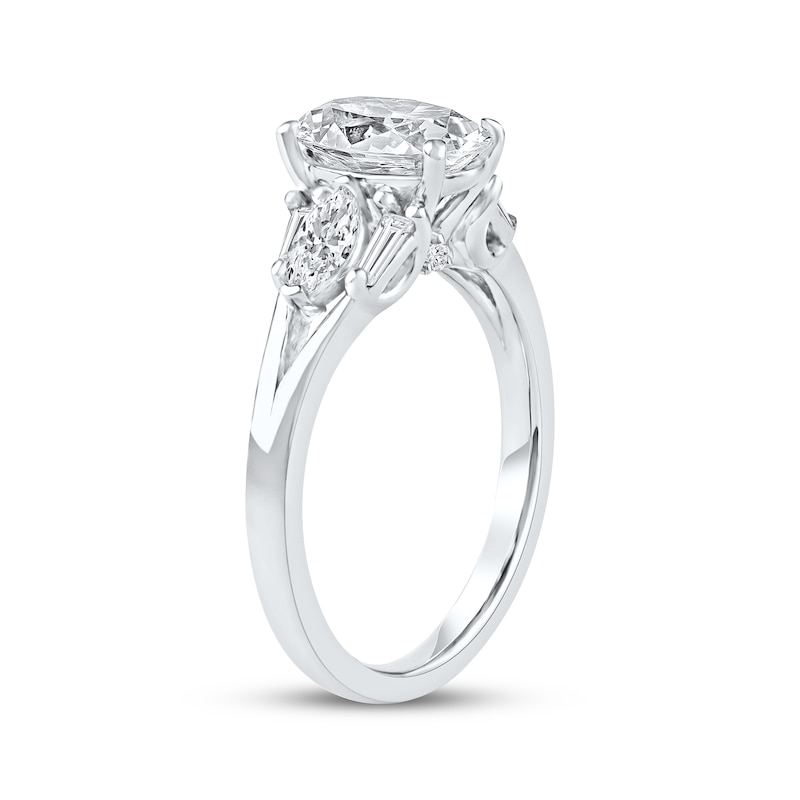 Main Image 2 of Lab-Grown Diamonds by KAY Oval-Cut Engagement Ring 2 ct tw 14K White Gold