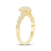 Thumbnail Image 2 of Now + Forever Multi-Diamond Heart-Shaped Engagement Ring 1/3 ct tw 10K Yellow Gold