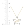 Thumbnail Image 3 of Diamond &quot;Mom&quot; Star Necklace 1/6 ct tw 10K Yellow Gold 18&quot;