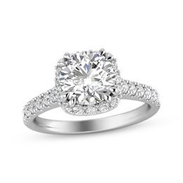 Lab-Grown Diamonds by KAY Engagement Ring 1-7/8 ct tw Round-cut 14K White Gold