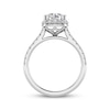 Thumbnail Image 3 of Lab-Grown Diamonds by KAY Engagement Ring 1-7/8 ct tw Round-cut 14K White Gold