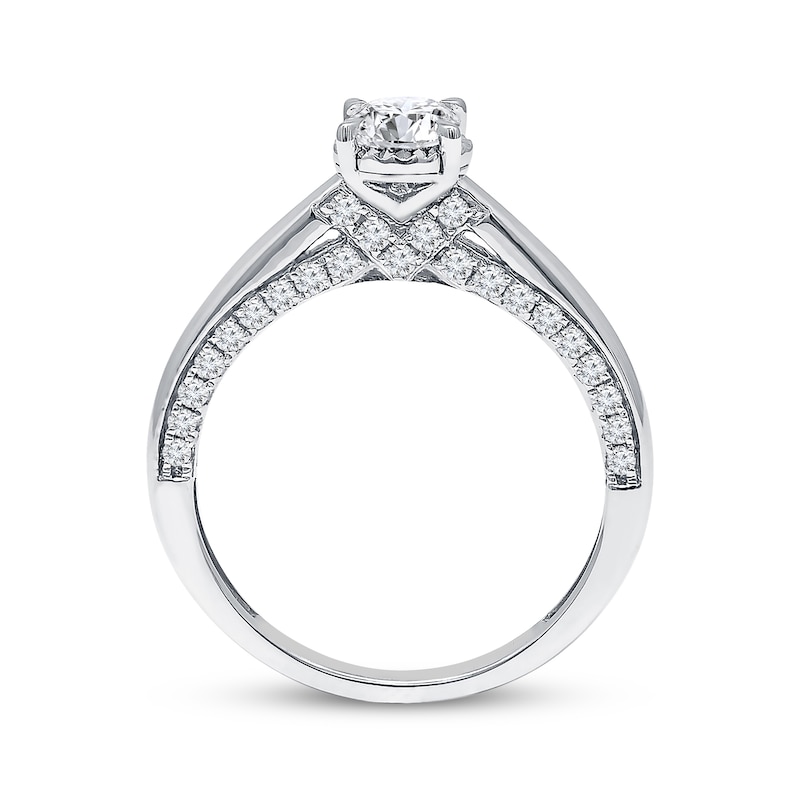 Main Image 2 of Diamond Engagement Ring 1 ct tw 10K White Gold (J/I3)