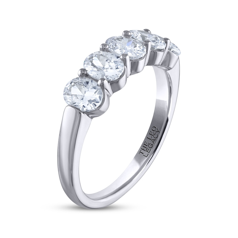 THE LEO Legacy Lab-Grown Diamond Oval-Cut Anniversary Band 2 ct tw 14K White Gold