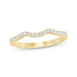 Monique Lhuillier Bliss Lab-Grown Diamond Wedding Band 1/4 ct tw 18K Yellow Gold