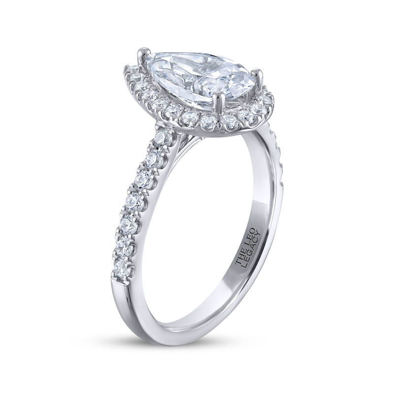 Main Image 2 of THE LEO Legacy Lab-Grown Diamond Pear-Shaped Engagement Ring 2 ct tw 14K White Gold