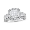 Thumbnail Image 1 of Princess-Cut Multi-Diamond Engagement Ring 1 ct tw 10K White Gold