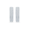 Thumbnail Image 1 of Diamond Pavé Hoop Earrings 3/8 ct tw 10K White Gold