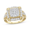 Thumbnail Image 0 of Lab-Created Diamonds by KAY Vintage-Style Multi-Diamond Fashion Ring 3/4 ct tw 10K Yellow Gold