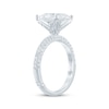 Thumbnail Image 2 of Monique Lhuillier Bliss Princess-Cut Lab-Grown Diamond Engagement Ring 3-5/8 ct tw 18K White Gold