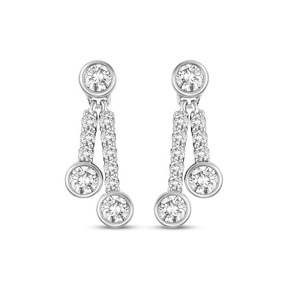 Ever Us Diamond Earrings 3/8 ct tw Round-cut 14K White Gold | Kay