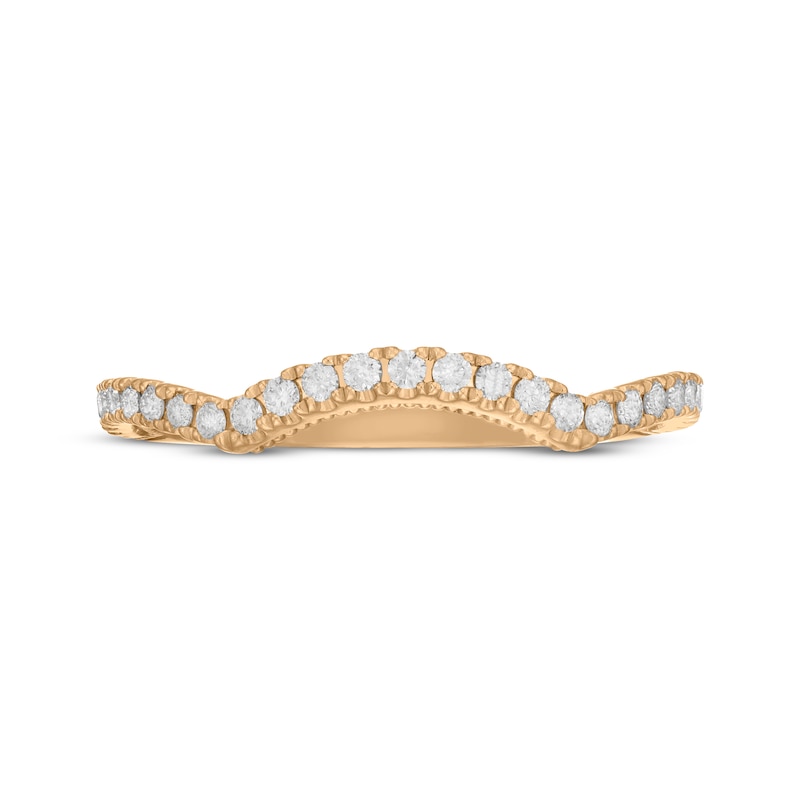 Main Image 3 of Neil Lane Artistry Lab-Grown Diamond Contour Wedding Band 1/4 ct tw 14K Yellow Gold