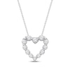 Thumbnail Image 1 of Lab-Grown Diamonds by KAY Heart Necklace 1 ct tw 14K White Gold 18&quot;