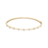 Thumbnail Image 1 of Diamond Station Bangle Bracelet 1/6 ct tw 10K Yellow Gold