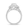 Thumbnail Image 3 of Multi-Diamond Center Teardrop-Frame Engagement Ring 1 ct tw 14K White Gold