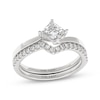 Thumbnail Image 1 of THE LEO Diamond Princess-Cut Bridal Set 3/4 ct tw 14K White Gold