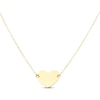 Thumbnail Image 1 of Engravable Heart Necklace 10K Yellow Gold 18&quot;