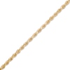 Thumbnail Image 2 of Textured Solid Rope Chain Bracelet 10K Yellow Gold 8.5&quot;