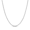 Thumbnail Image 1 of Solid Glitter Rope Chain Necklace 3mm 14K White Gold 18&quot;