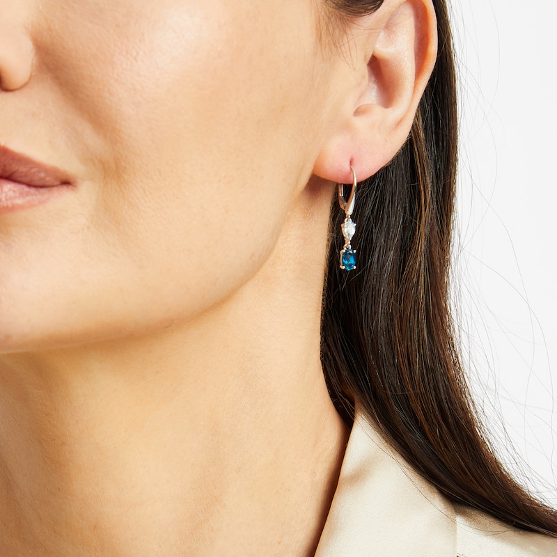 Small Hoops with Stone — Fayt jewelry