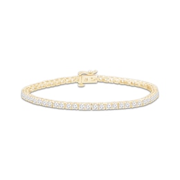 Lab-Created Diamonds by KAY Tennis Bracelet 5 ct tw 14K Yellow Gold 7.25&quot;