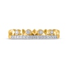 Thumbnail Image 3 of Diamond Two-Row Faux Stack Anniversary Ring 1/5 ct tw 14K Yellow Gold