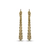 Thumbnail Image 2 of Diamond-Cut Tapered Hoop Earrings 14K Yellow Gold