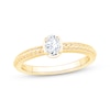 Thumbnail Image 0 of Oval-Cut Diamond Solitaire Rope Shank Engagement Ring 1/4 ct tw 14K Yellow Gold (I/I1)