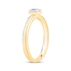 Thumbnail Image 1 of Oval-Cut Diamond Solitaire Rope Shank Engagement Ring 1/4 ct tw 14K Yellow Gold (I/I1)