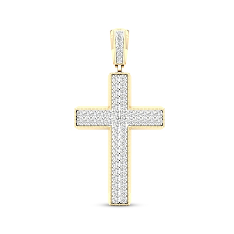 Main Image 1 of Diamond Cross Charm 2 ct tw 10K Yellow Gold