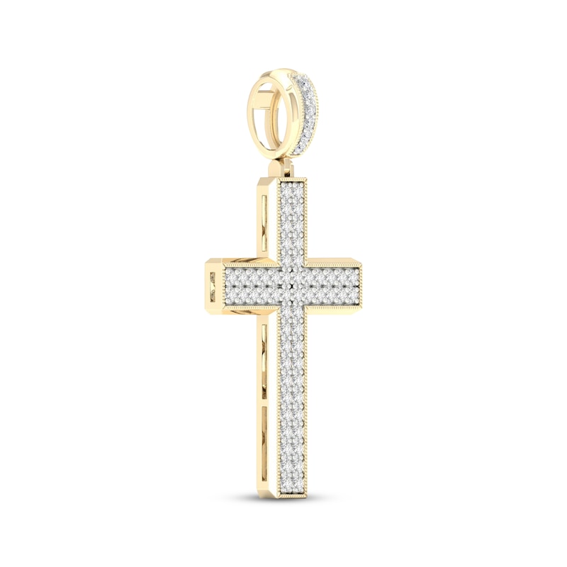 Main Image 2 of Diamond Cross Charm 2 ct tw 10K Yellow Gold