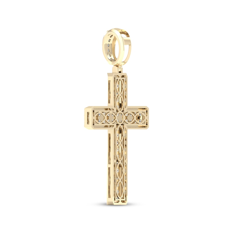 Main Image 3 of Diamond Cross Charm 2 ct tw 10K Yellow Gold