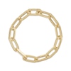 Thumbnail Image 1 of Hollow Paperclip Chain Bracelet 7.7mm 10K Yellow Gold 7.5&quot;