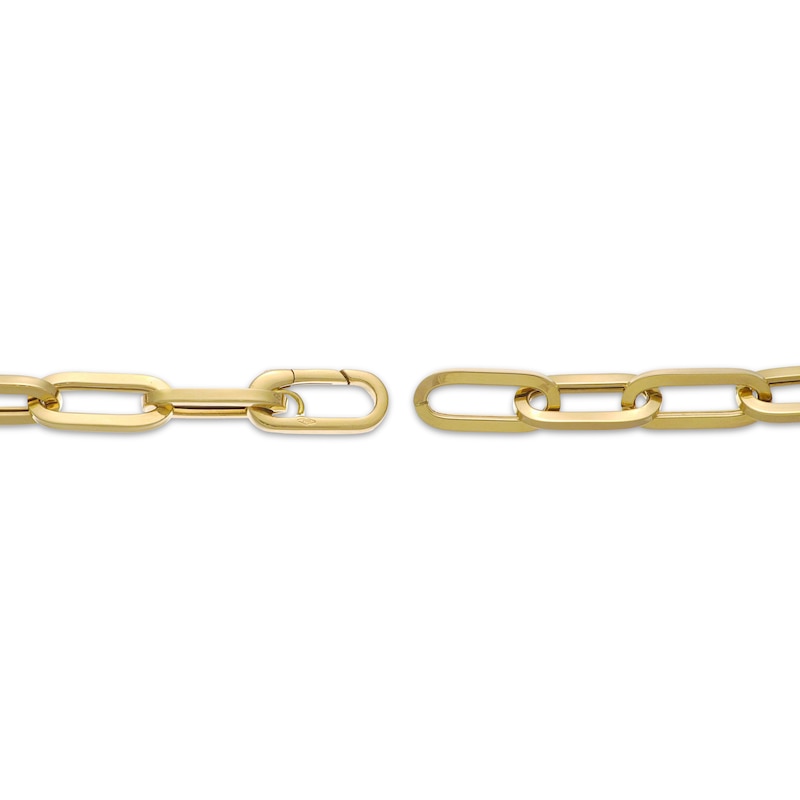 Main Image 3 of Hollow Paperclip Chain Bracelet 7.7mm 10K Yellow Gold 7.5&quot;