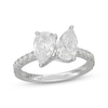 Thumbnail Image 1 of Neil Lane Artistry Pear-Shaped Lab-Grown Diamond Toi et Moi Engagement Ring 2-3/8 ct tw 14K White Gold