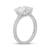 Thumbnail Image 2 of Neil Lane Artistry Pear-Shaped Lab-Grown Diamond Toi et Moi Engagement Ring 2-3/8 ct tw 14K White Gold