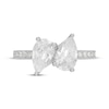 Thumbnail Image 3 of Neil Lane Artistry Pear-Shaped Lab-Grown Diamond Toi et Moi Engagement Ring 2-3/8 ct tw 14K White Gold