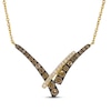 Thumbnail Image 1 of Le Vian Good Karma Diamond Bypass Necklace 1/2 ct tw 14K Honey Gold 19&quot;