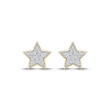 Thumbnail Image 2 of Multi-Diamond Pavé Star Stud Earrings 1/6 ct tw 10K Yellow Gold