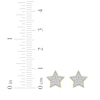 Thumbnail Image 5 of Multi-Diamond Pavé Star Stud Earrings 1/6 ct tw 10K Yellow Gold