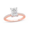 Thumbnail Image 1 of Lab-Grown Diamonds by KAY Radiant-Cut Engagement Ring 1-7/8 ct tw 14K Rose Gold