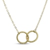 Thumbnail Image 1 of Reaura Interlocking Twist Circles Necklace Repurposed 14K Yellow Gold 18&quot;