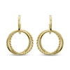 Thumbnail Image 2 of Reaura Circle Drop Hoop Earrings Repurposed 14K Yellow Gold