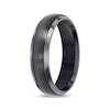 Thumbnail Image 2 of Now + Forever Men's Brushed Wedding Band Gray & Black Titanium 6mm