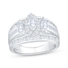 Thumbnail Image 1 of Memories Moments Magic Marquise-Cut Diamond Three-Stone Engagement Ring 1-3/4 ct tw 14K White Gold