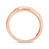 Thumbnail Image 3 of Men's Diamond Accent Wedding Band 10K Rose Gold