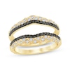 Thumbnail Image 1 of Black & White Diamond Patterned Enhancer Ring 5/8 ct tw 14K Yellow Gold