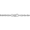 Thumbnail Image 2 of Solid Glitter Rope Chain Necklace 3mm 14K White Gold 20&quot;