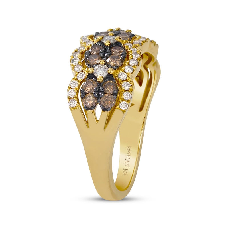 Le Vian Chocolate Waterfall Diamond Ring 1 ct tw 14K Honey Gold